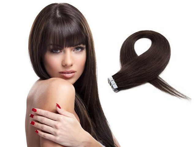 YAOARA 20pcs 50g Straight Tape In Hair Extensions #2 Darkest Brown YAOARA 20pcs 50g Straight Tape In Hair Extensions #2 Darkest Brown